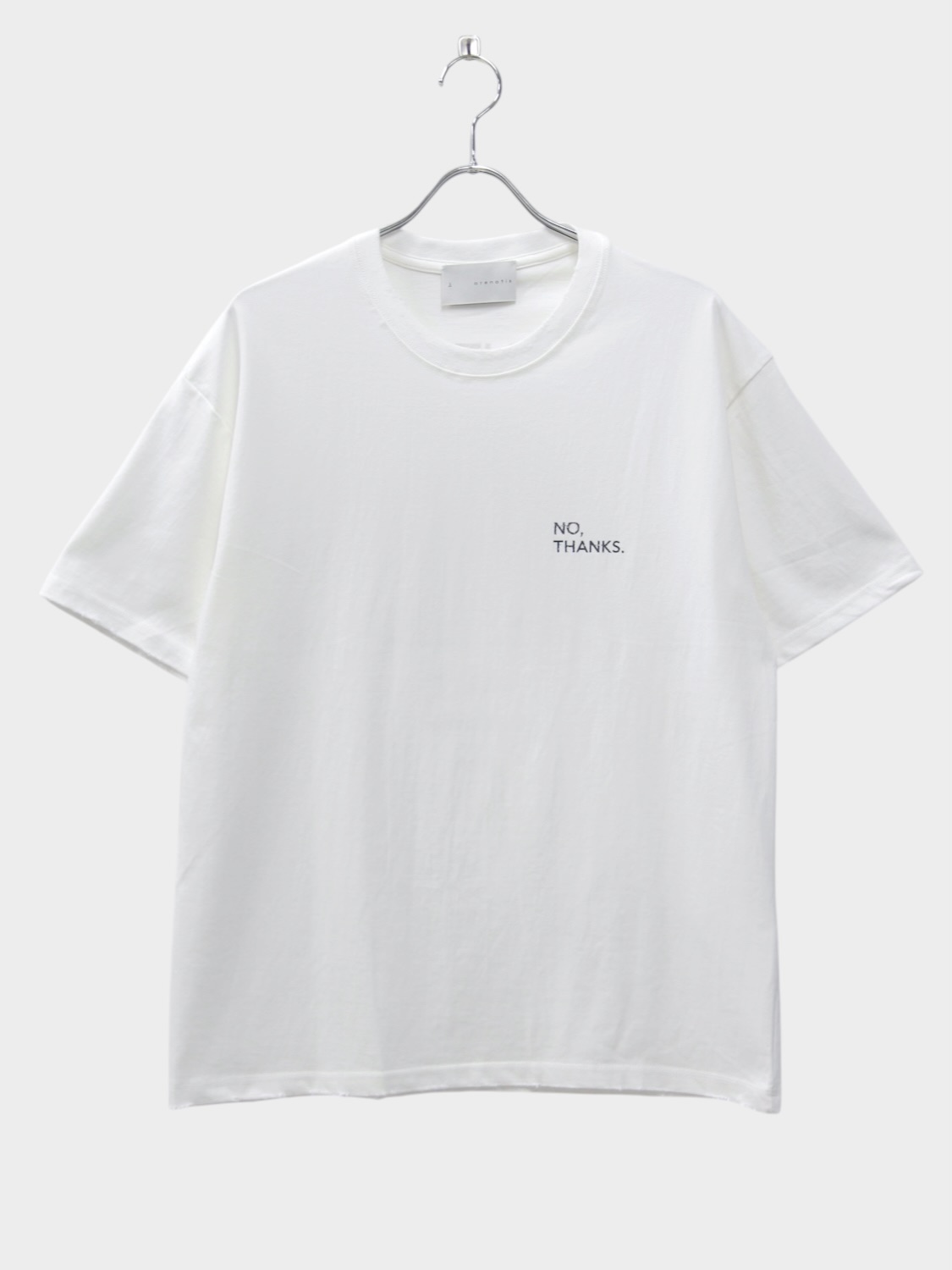 arenotis ANTIBACTERIAL COTTON FAUX BAND TOUR T-SHIRT WHITE 2026SS