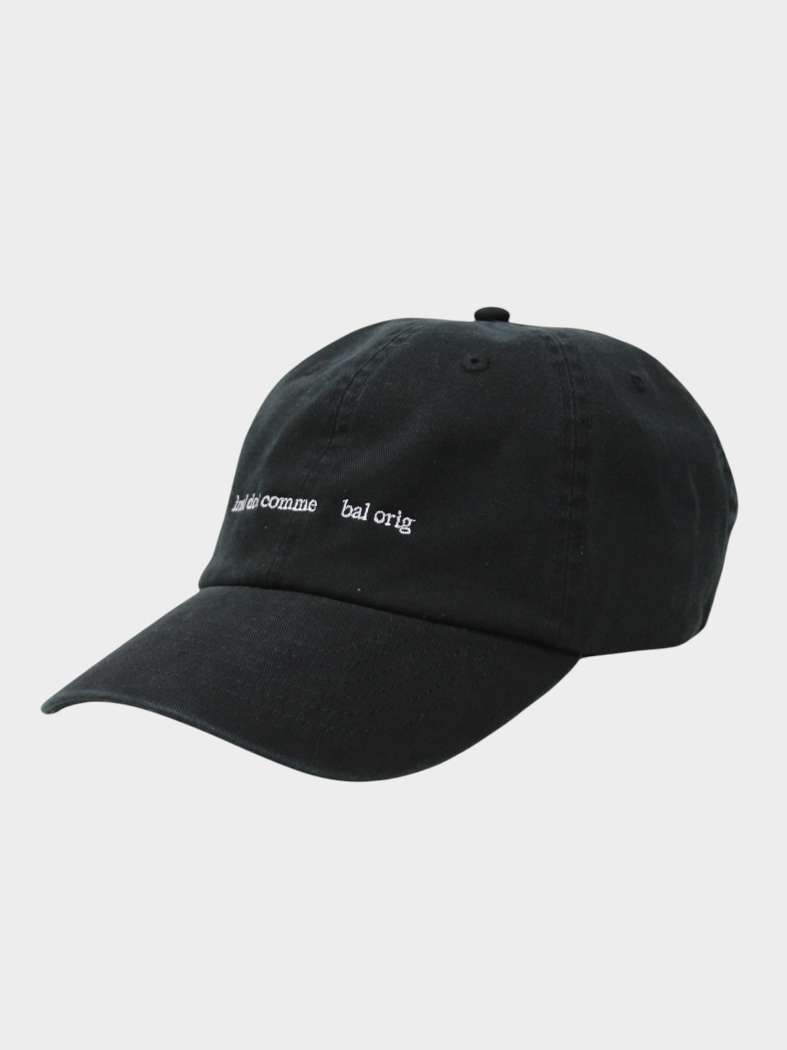 bal COTTON 6-PANEL HAT BLACK 2026SS