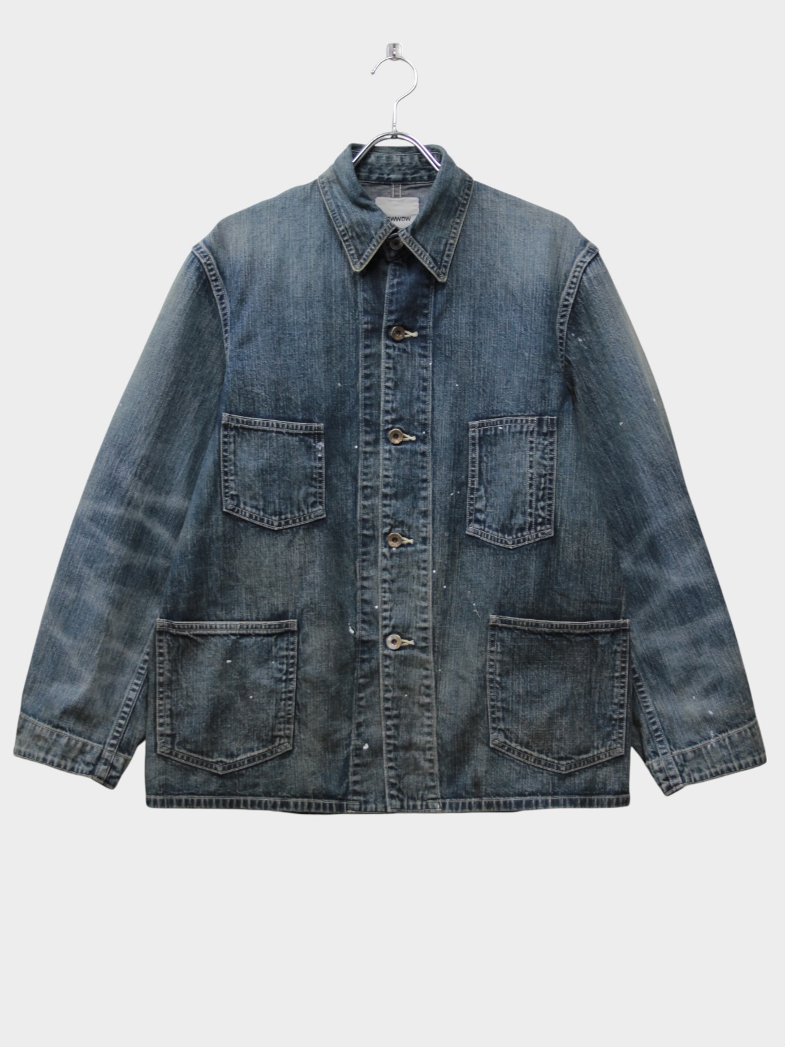BOWWOW HERITAGE DENIM CHORE COAT AGED INDIGO 2026SS