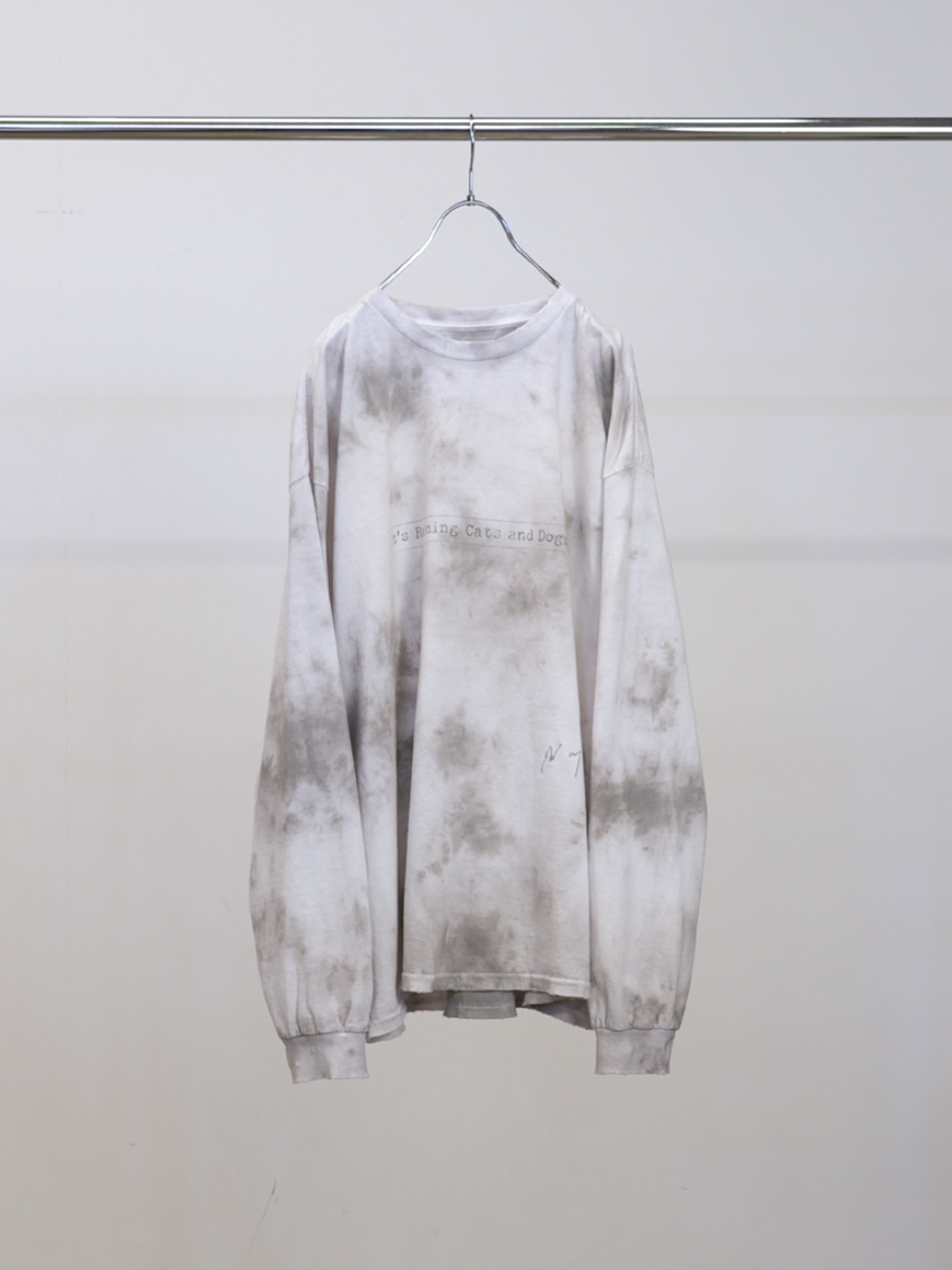 ANCELLM UNEVENNESS CATS AND DOGS LS BLACK 2026SS