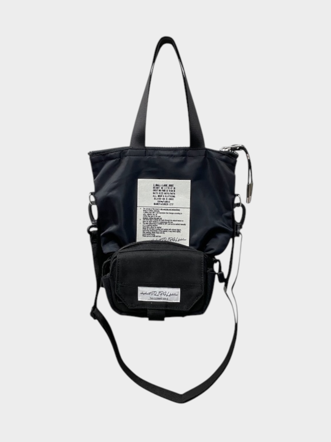 elephant TRIBAL fabrics Back in the Pouch BLACK 継続品番