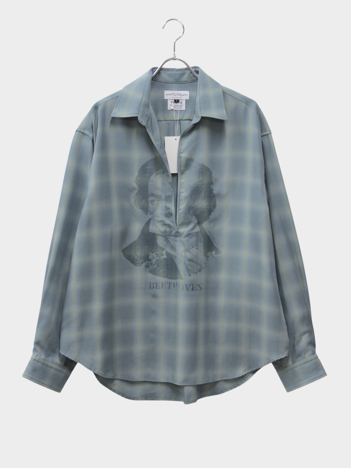 elephant TRIBAL fabrics Skipper Shirt Ombre SAX CHECK 2026AW