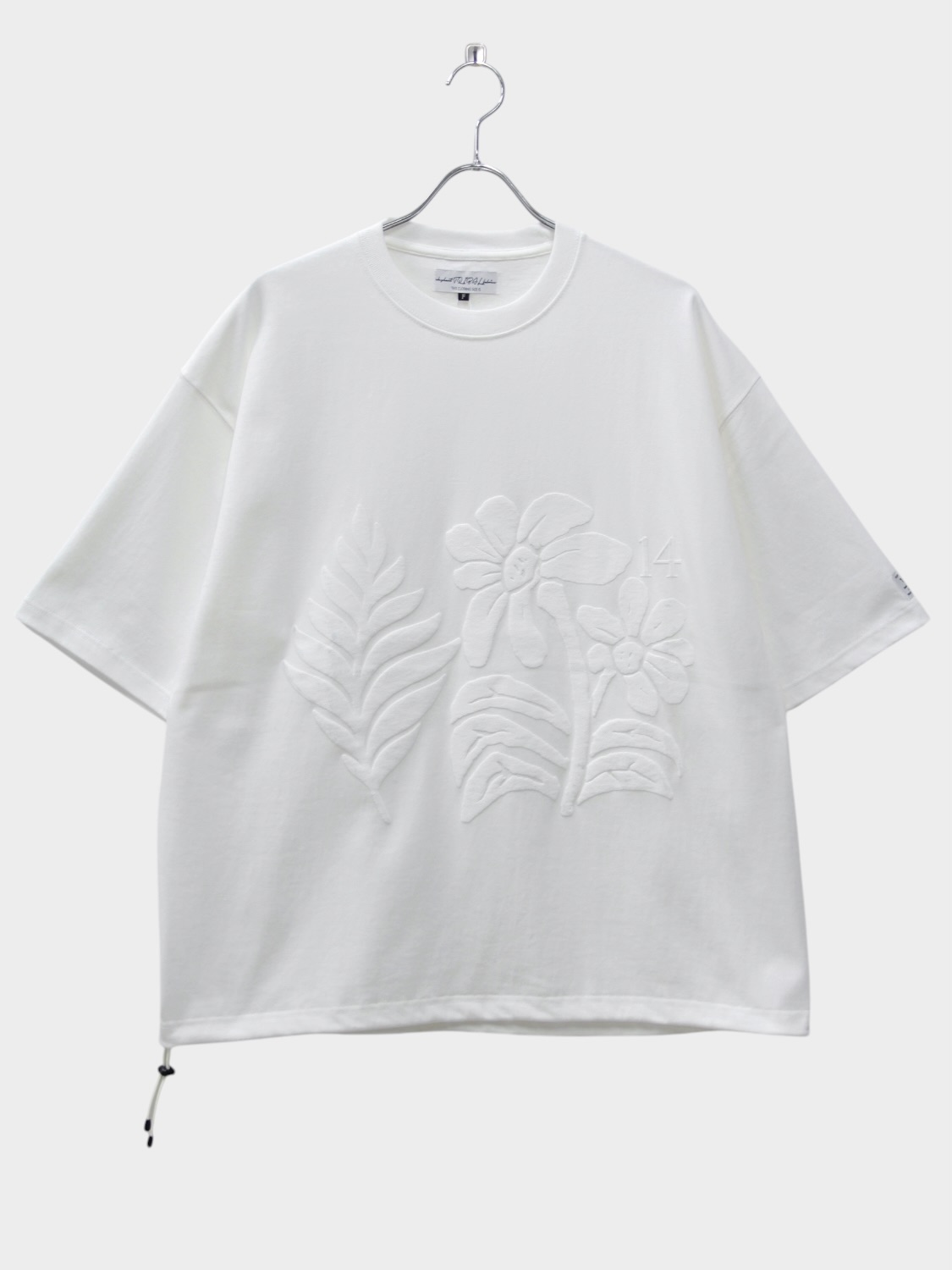 elephant TRIBAL fabrics FLOWER PRINT FAT T-SH WHITE 2026SS