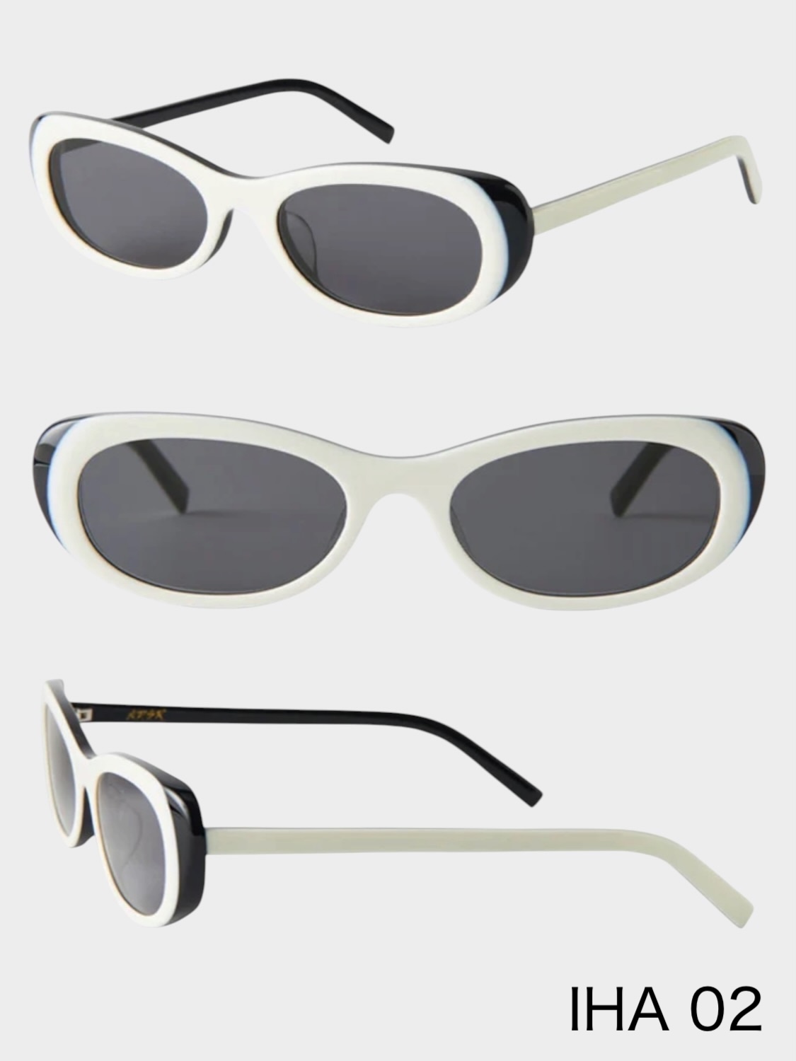 A.D.S.R. IHA 02 WHITE/SHINY BLACK (BLACK)