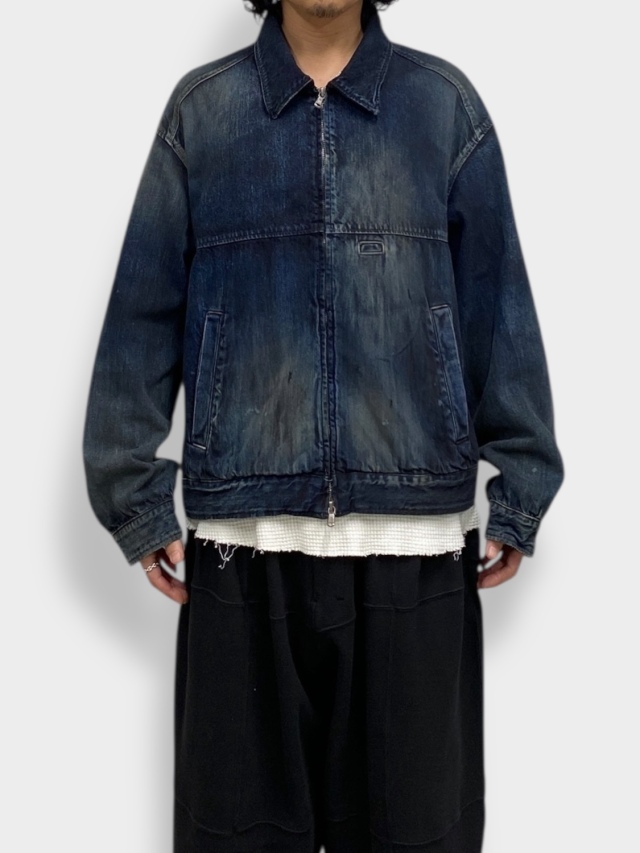 ANCELLM DENIM ZIPUP JACKET BLACK 2026SS 通販ページ octavia
