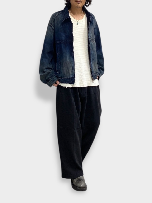 ANCELLM DENIM ZIPUP JACKET BLACK 2026SS 通販ページ octavia