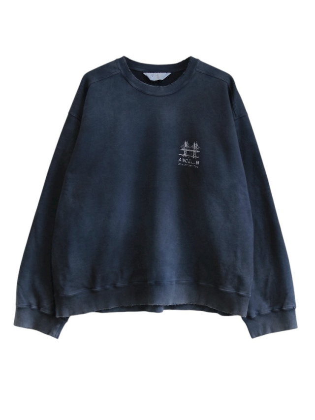 ANCELLM BRIDGE SWEAT SHIRT NAVY 2025AW 通販ページ octavia