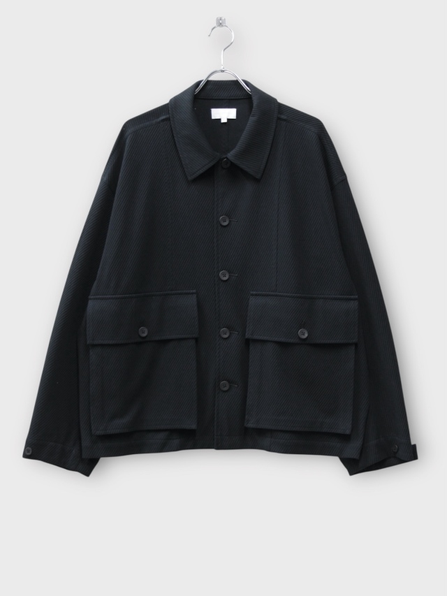 KANEMASA PHIL. 28G HIGH TWIST WORK JACKET BLACK 2026SS