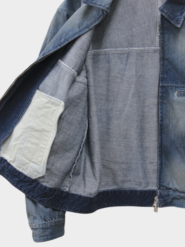 ANCELLM DENIM ZIPUP JACKET INDIGO 2026SS 通販ページ octavia