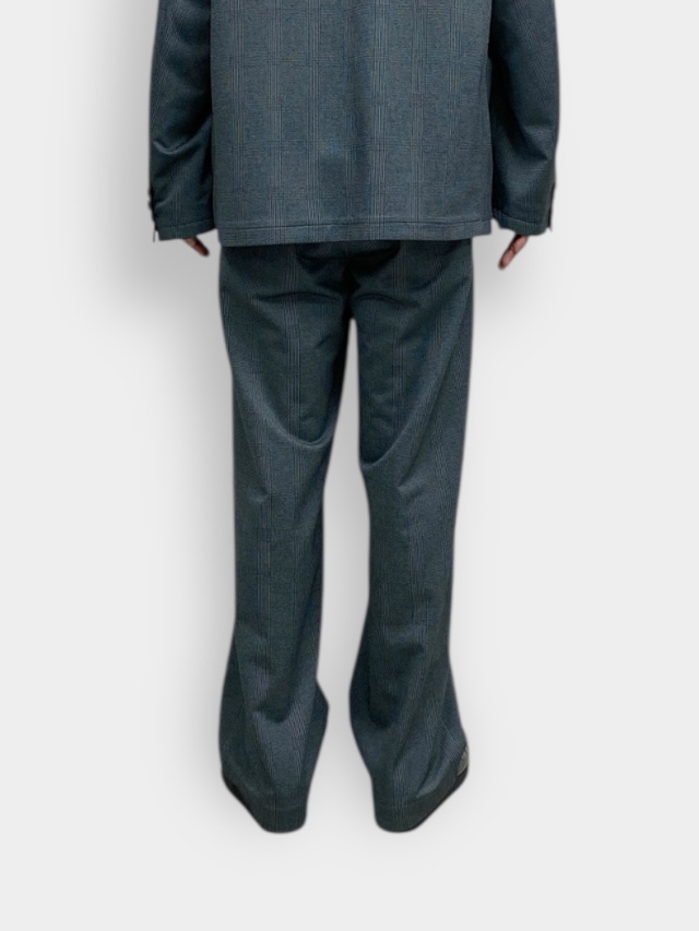 KANEMASA PHIL. 28G LOOP YARN GLEN CHECK TROUSERS GREY 2026SS 通販