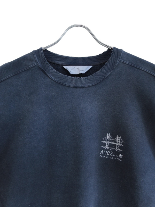 ANCELLM BRIDGE SWEAT SHIRT NAVY 2025AW 通販ページ octavia