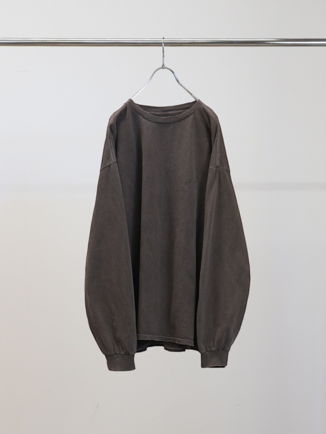 ANCELLM EMBROIDERY DYED LS BROWN 2026SS