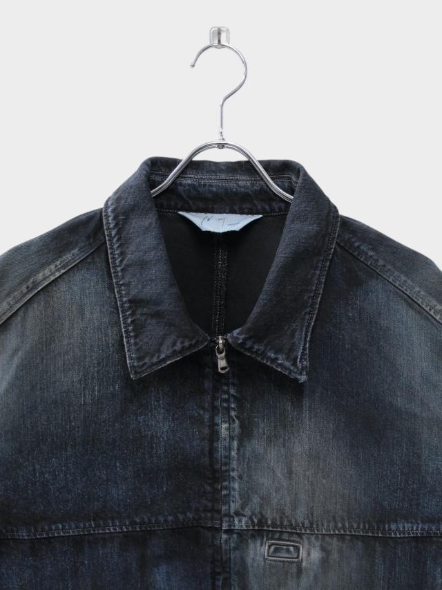 ANCELLM DENIM ZIPUP JACKET BLACK 2026SS 通販ページ octavia