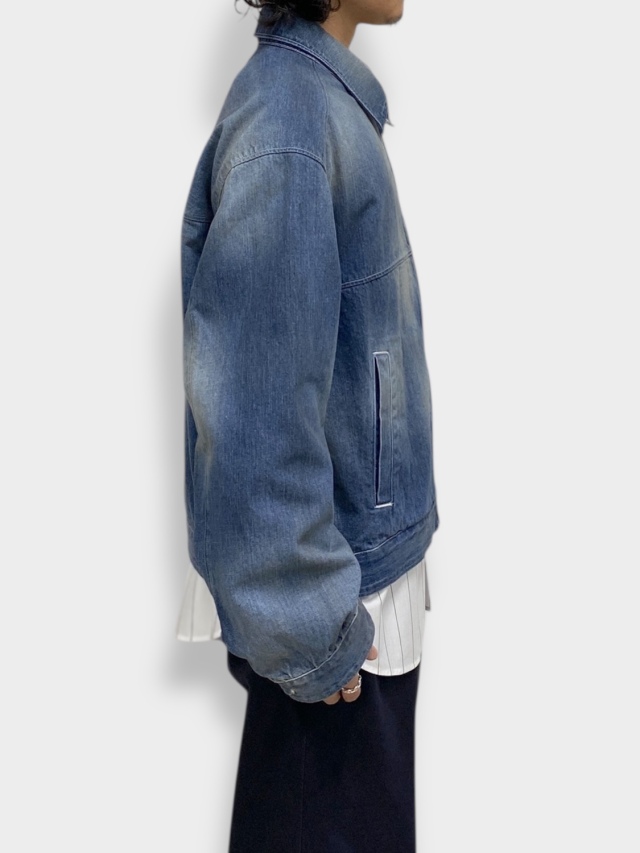 ANCELLM DENIM ZIPUP JACKET INDIGO 2026SS 通販ページ octavia