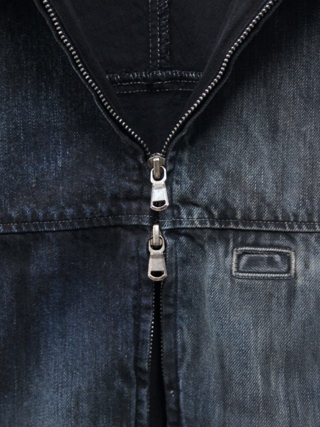 ANCELLM DENIM ZIPUP JACKET BLACK 2026SS 通販ページ octavia