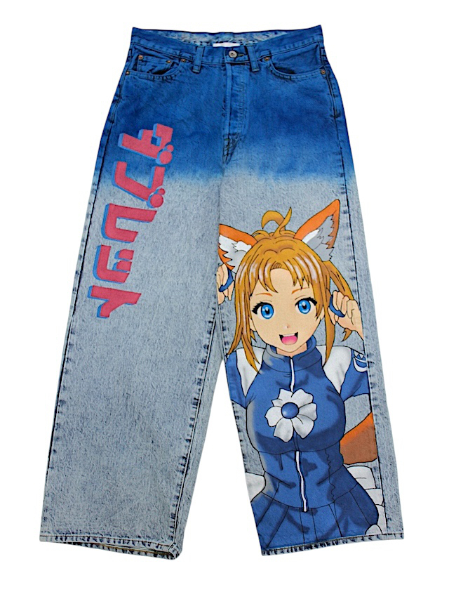 doublet ANIME HAND-PAINTING DENIM PANTS PINK 通販ページ
