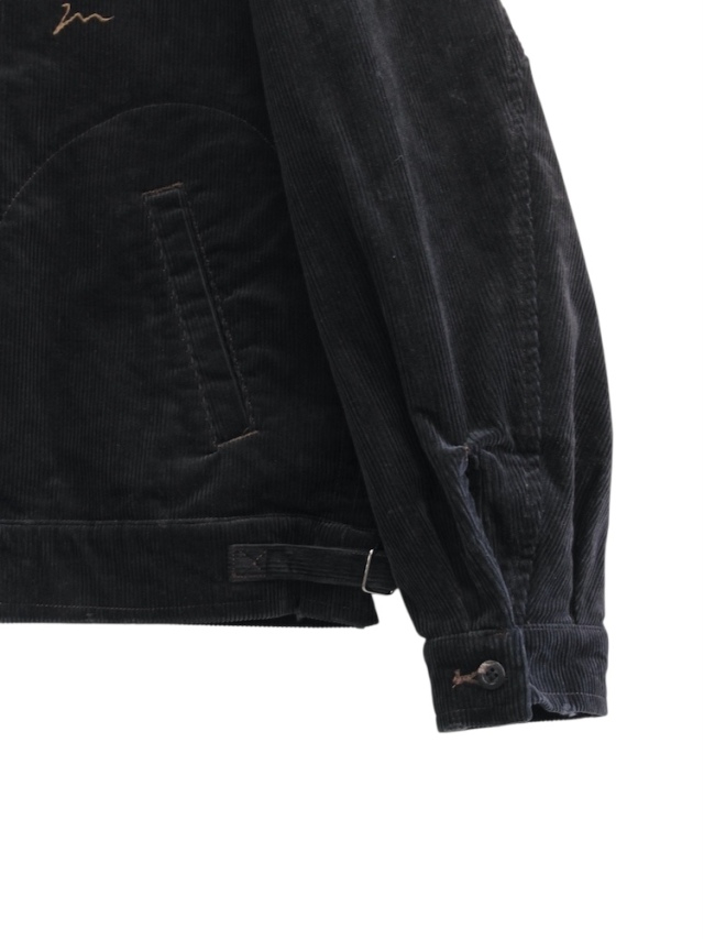 ANCELLM CORDUROY ZIPUP JACKET BLACK 2025AW 通販ページ