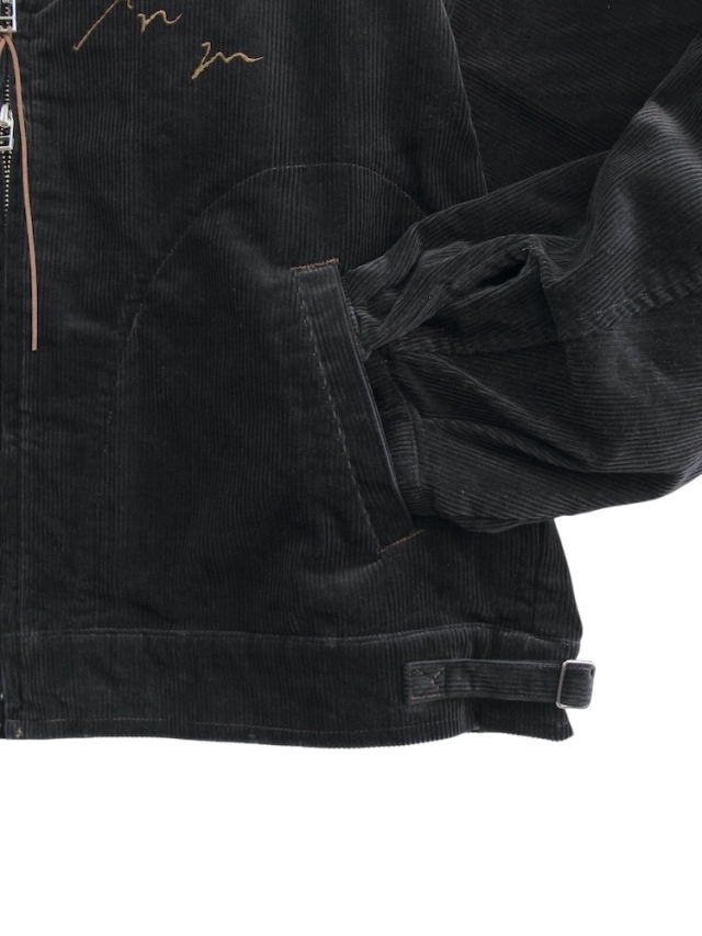 ANCELLM CORDUROY ZIPUP JACKET BLACK 2025AW 通販ページ octavia