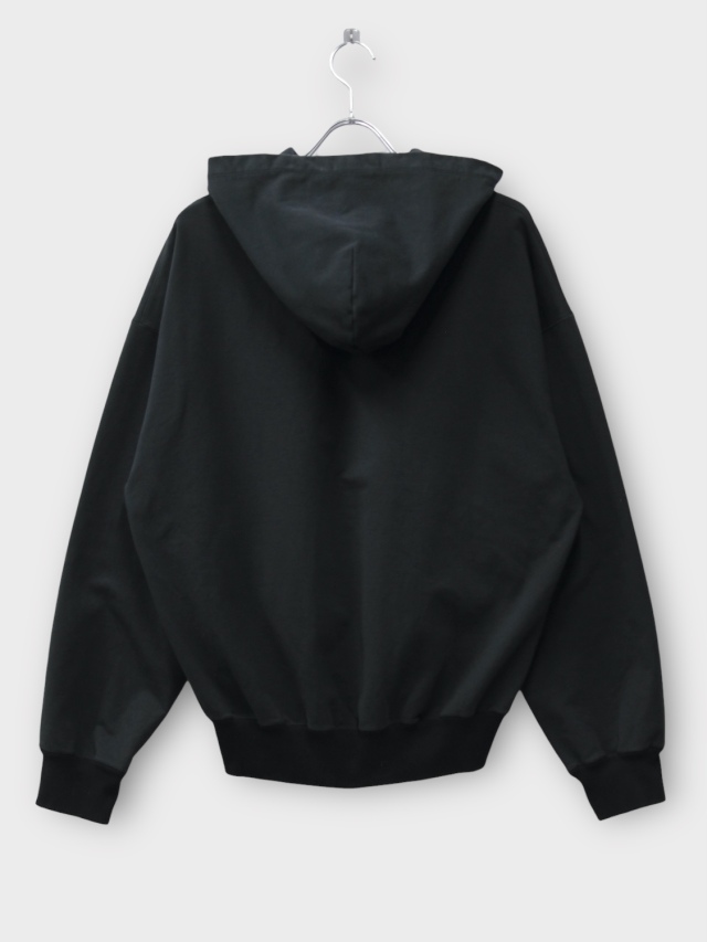 KANEMASA PHIL. 36G FINE SWEAT ZIP HOODIE BLACK DYE 2026SS 通販