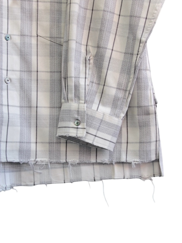 ANCELLM C/R CHECK SHIRT GRAY 2025AW 通販ページ octavia