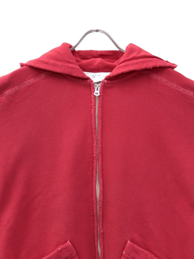 ANCELLM ZIP UP HOODIE RED 2025AW 通販ページ octavia[オクタヴィア]