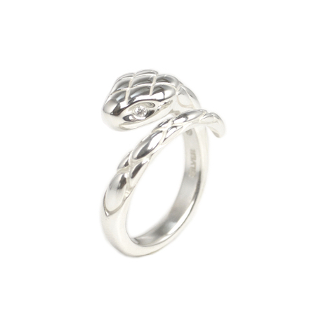 EPHEMERAL SNAKE RING (with diamond)