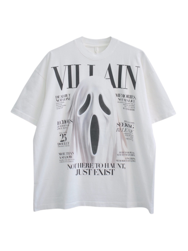 doublet VILLAIN COVER PRINT T-SHIRT WHITE 2025AW