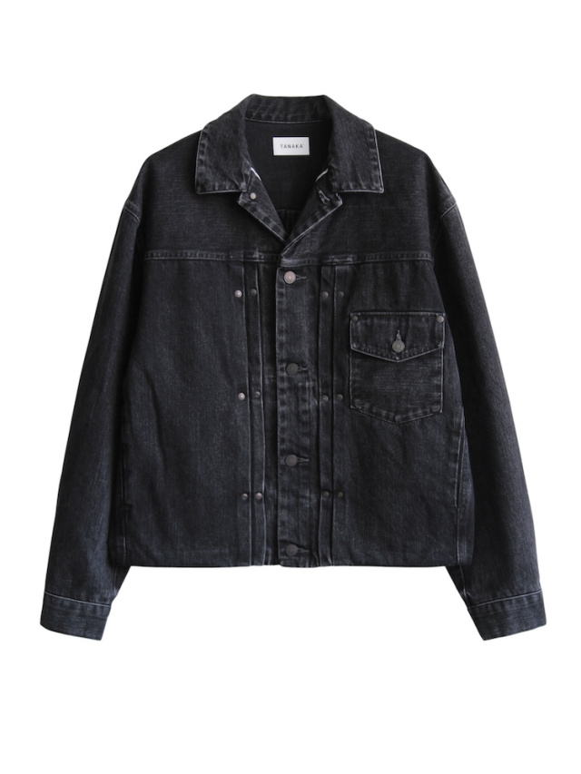 TANAKA THE JEAN JACKET BLACK 2025AW