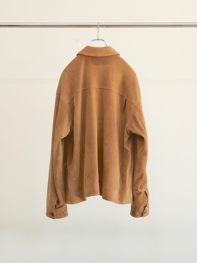 ANCELLM SUEDE SHORT SHIRT JACKET アンセルム ANCELLM - [ラスト1点] SUEDE SHORT SHIRT JACKET | BROWN