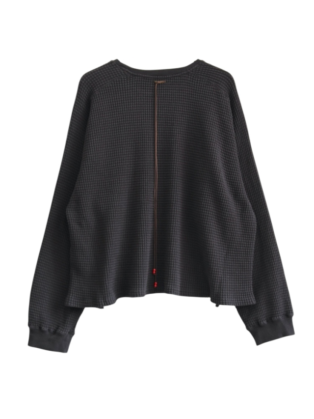 ANCELLM HEAVY WAFFLE OVER LS BLACK 2025AW 通販ページ octavia