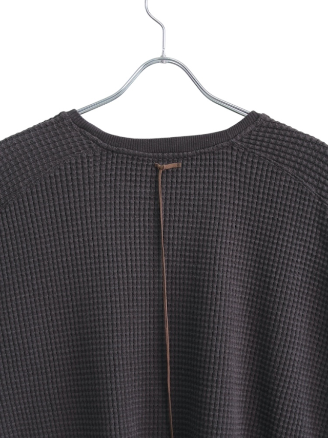 AVIALAE DROPCROTCH HEAVY WAFFLE ブラック AVIALAE DROPCROTCH HEAVY