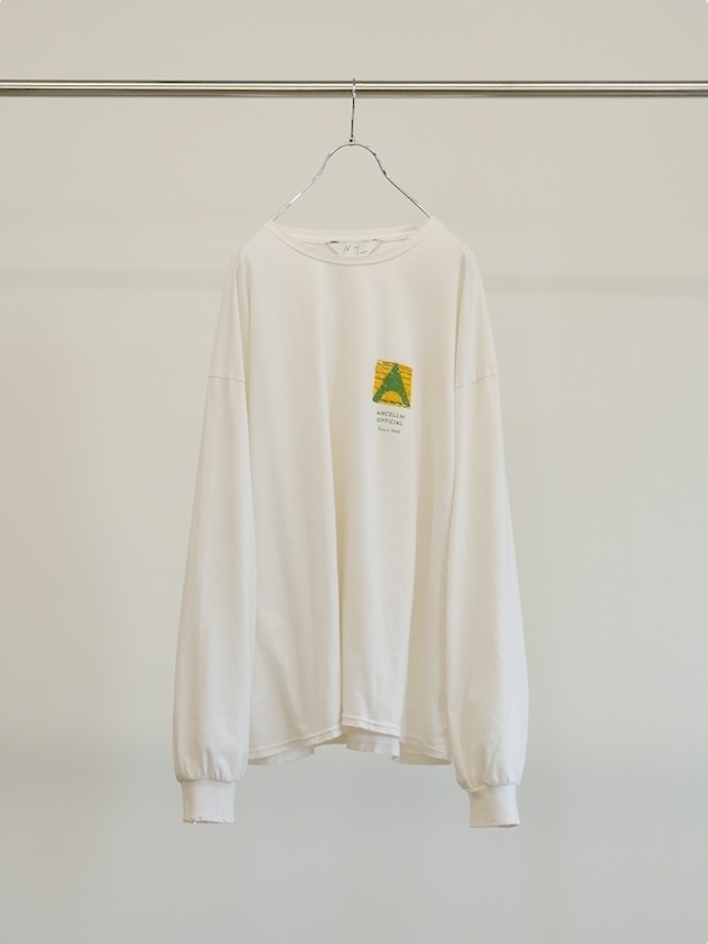 ANCELLM LOGO LS T-SHIRT WHITE 通販ページ octavia[オクタヴィア]