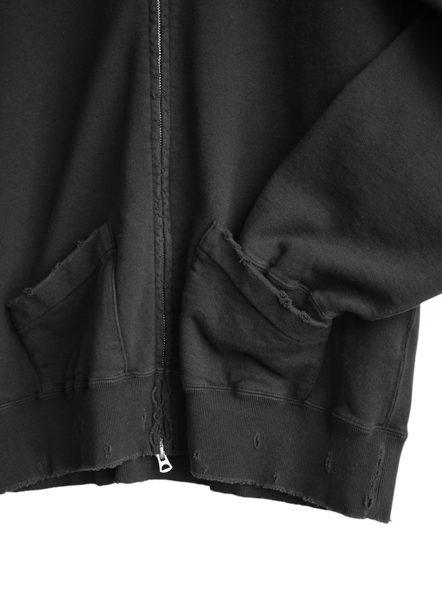 ANCELLM ZIPUP HOODIE BLACK 通販ページ octavia[オクタヴィア]