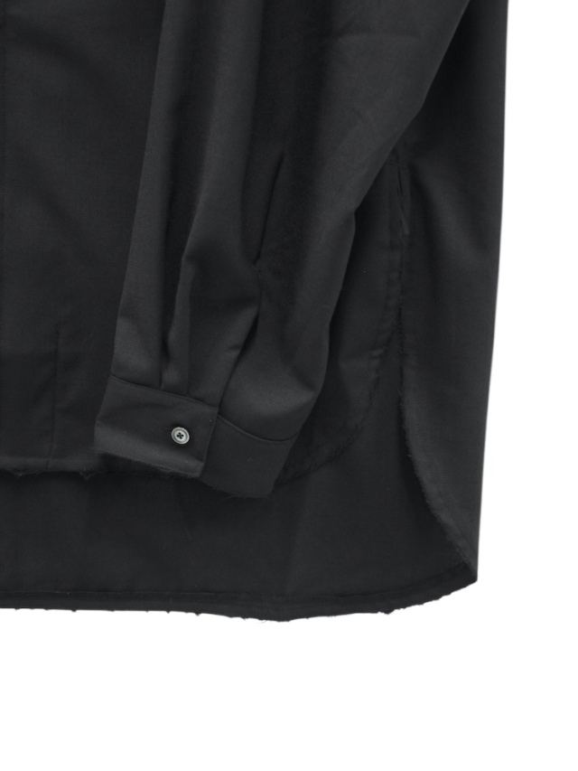 ANCELLM WASH WOOL LONG SHIRT BLACK 2025AW 通販ページ octavia