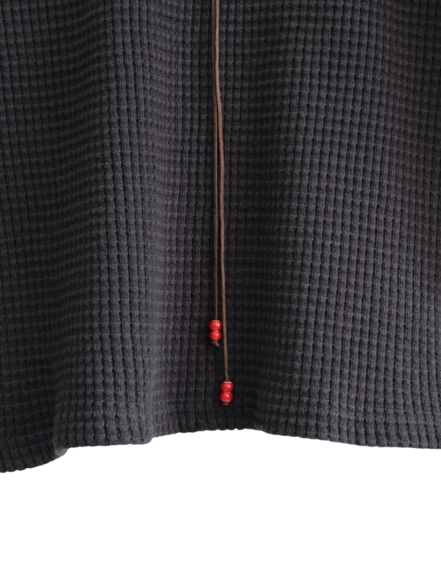 ANCELLM HEAVY WAFFLE OVER LS BLACK 2025AW 通販ページ octavia