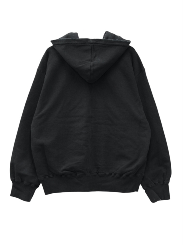 ANCELLM／ZIP-UP HOODIE　Black ANCELLM ZIP UP HOODIE BLACK 2025AW 通販ページ octavia