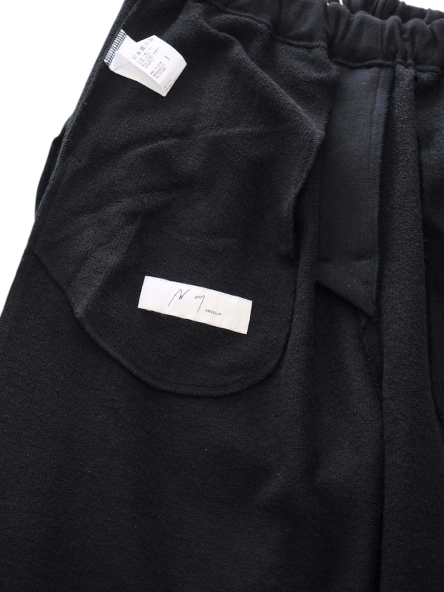 ANCELLM TUCK SWEAT PANTS BLACK 2025AW 通販ページ octavia[オクタヴィア]