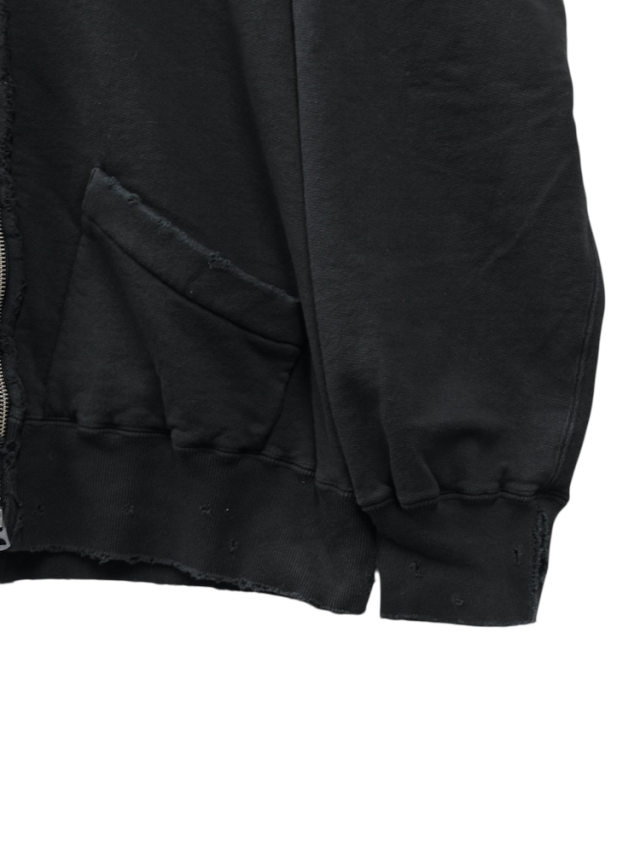 ANCELLM ZIP UP HOODIE BLACK 2025AW 通販ページ octavia[オクタヴィア]