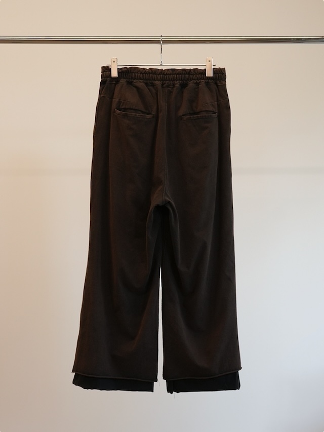ANCELLM DRAPE WIDE EASY CUT SLACKS BLACK 通販ページ octavia