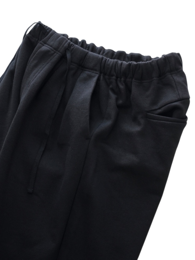 パンツ ANCELLM CUT OFF SLIT TUCK SLACKS BLACK 3 ANCELLM CUT OFF SLIT TUCK SLACKS BLACK 3