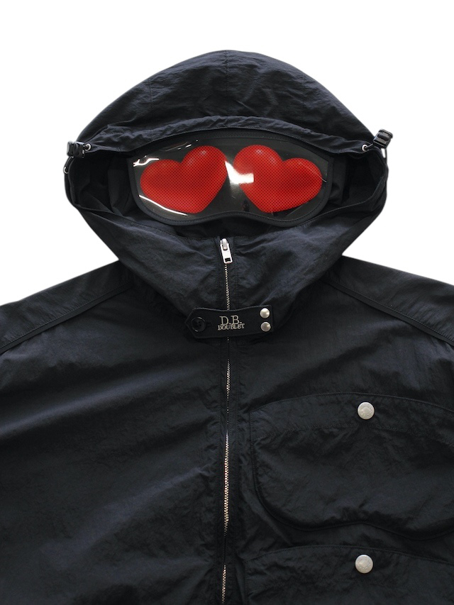 doublet ダブレット ゴーグルマウンテンパーカー ブラック doublet / ダブレット】EMOJI GOGGLE MOUNTAIN PARKA