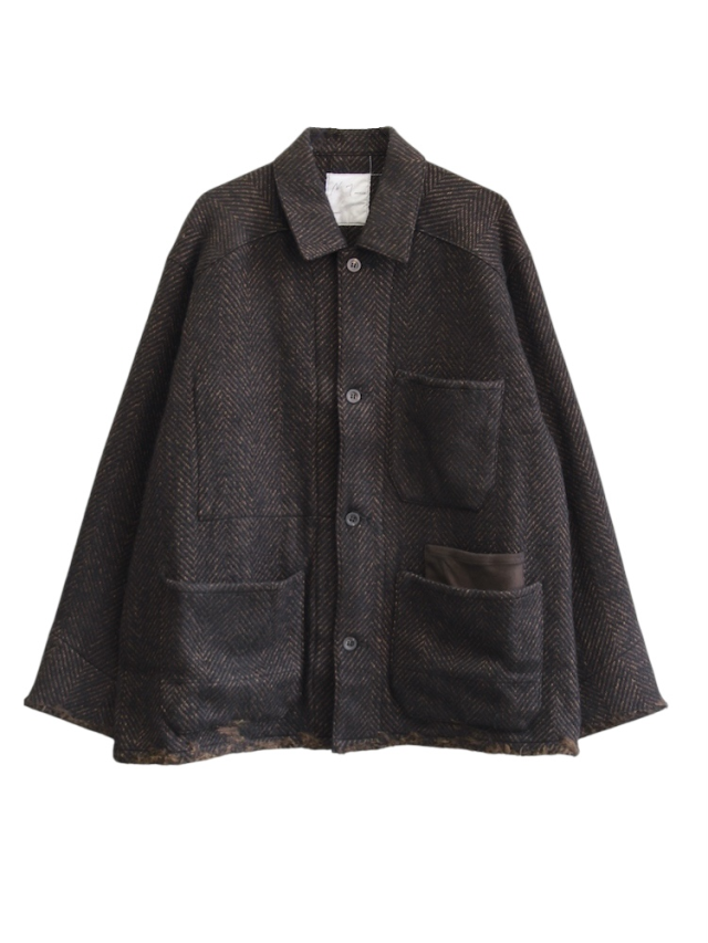 YOKE×ANCELLM WOOL TROPICAL OUTER XO M