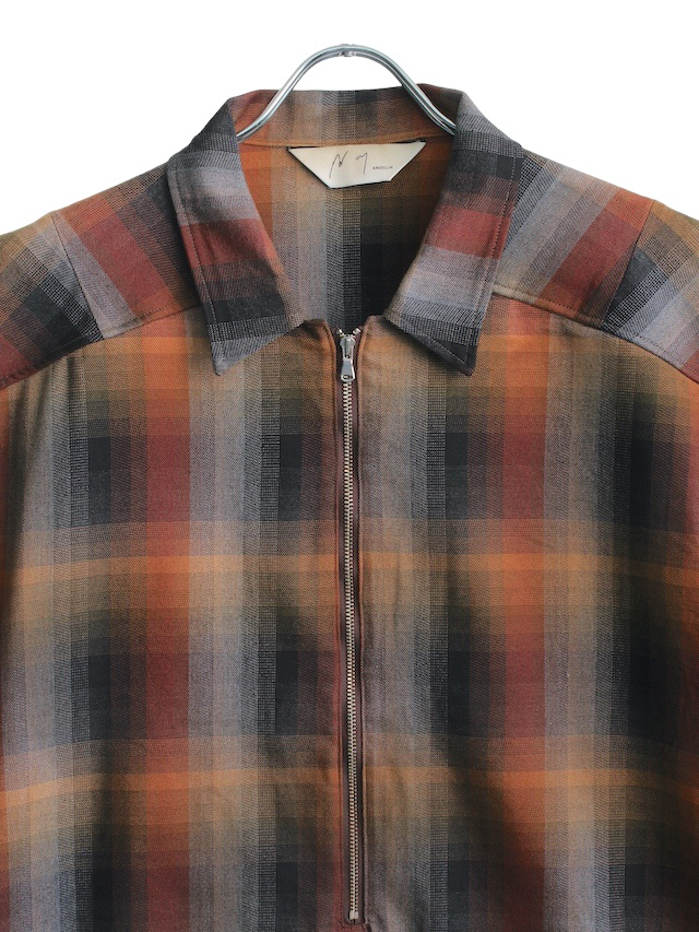 ANCELLM/アンセルム R/C CHECK PULL OVER SHIRT RED/BLACK 通販 商品 