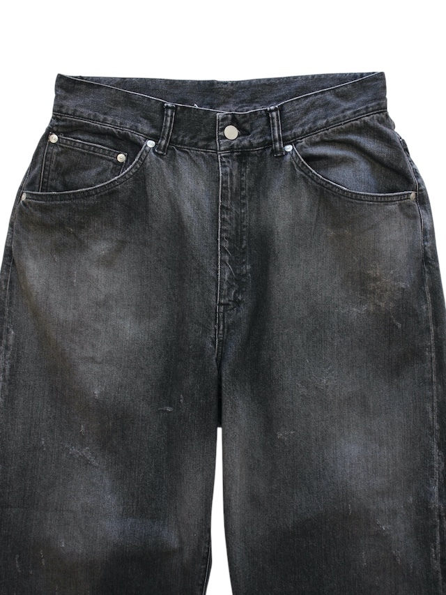 ANCELLM TAPERED 5P DENIM PANTS BLACK 通販ページ octavia