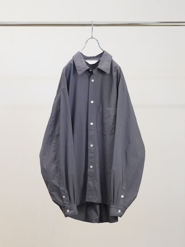 ANCELLM SHRINK OVER SHIRT NAVY 2026SS