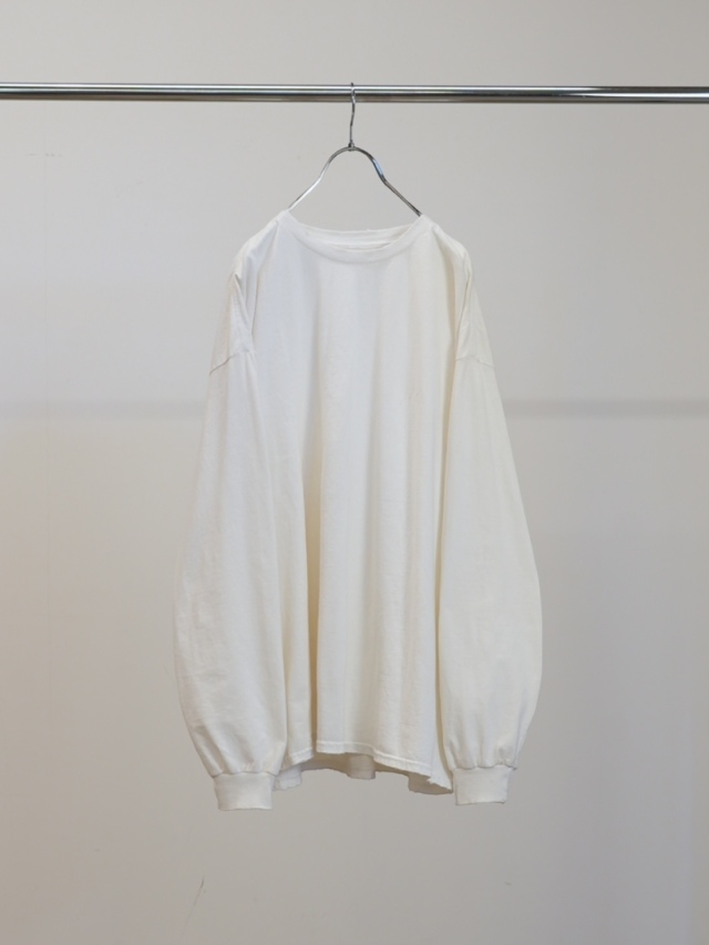 ANCELLM EMBROIDERY DYED LS WHITE 2026SS