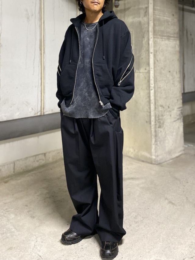 ROTOL FOAMORA SWEAT ZIP HOODIE BLACK 通販ページ octavia[オクタヴィア]