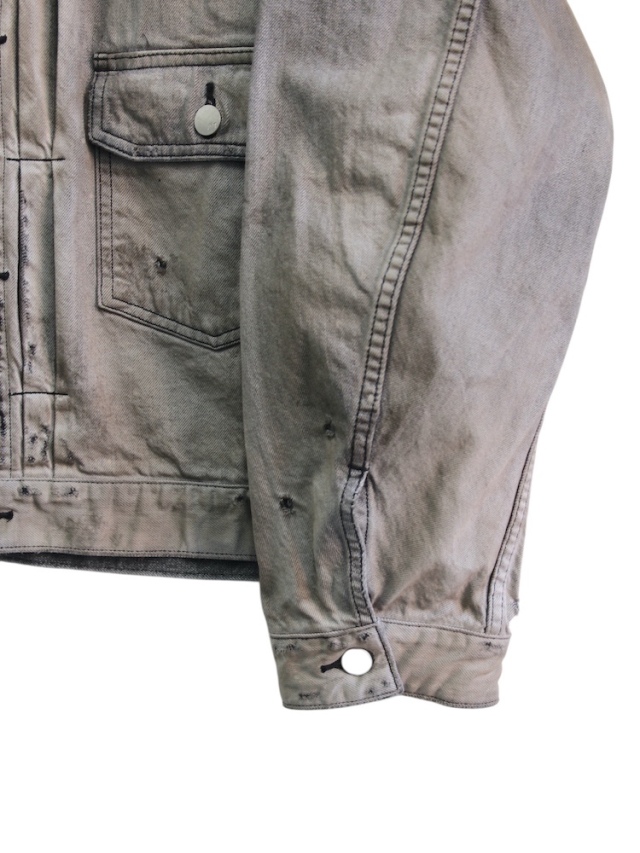 ANCELLM AGING DENIM JACKET BLACK 2025AW 通販ページ octavia