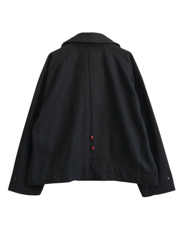 ANCELLM PILLING WOOL DOUBLE BLOUSON BLACK 2025AW 通販ページ