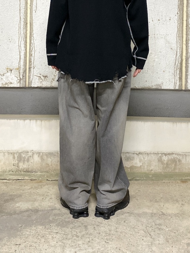 パンツ ANCELLM DENIM WIDE SLACKS(BLACK) 1 ANCELLM DENIM WIDE SLACKS BLACK 2025AW 通販ページ octavia